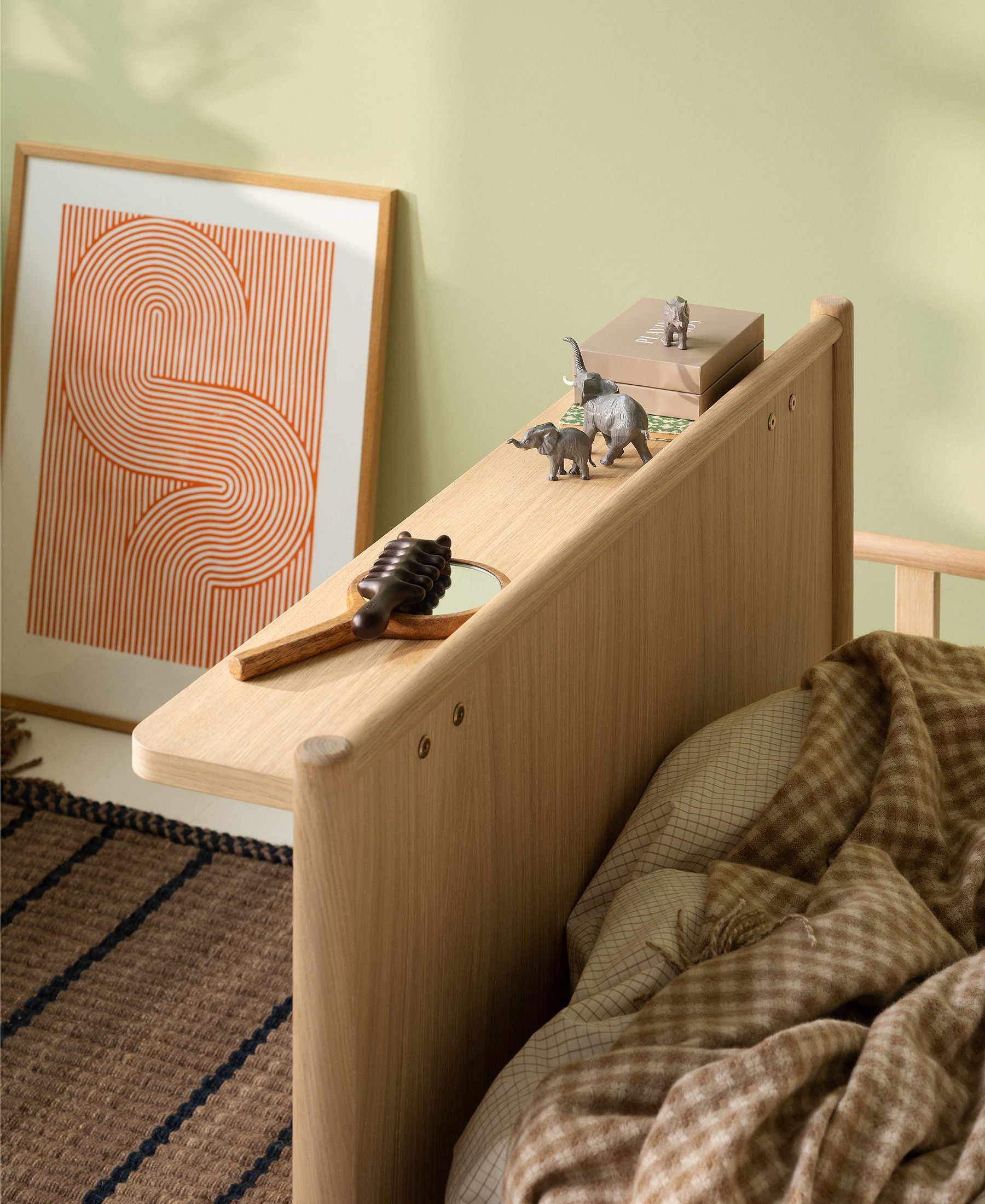 Oliver Furniture Camp Novel Ablage für Bett 120x200 cm, Eiche