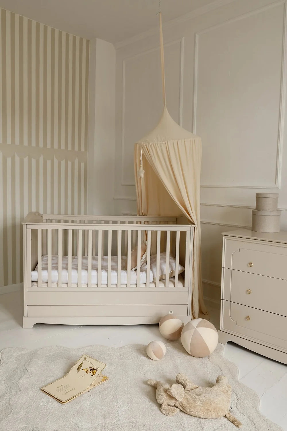 Bellamy Babybett 70x140 cm Royal, creme