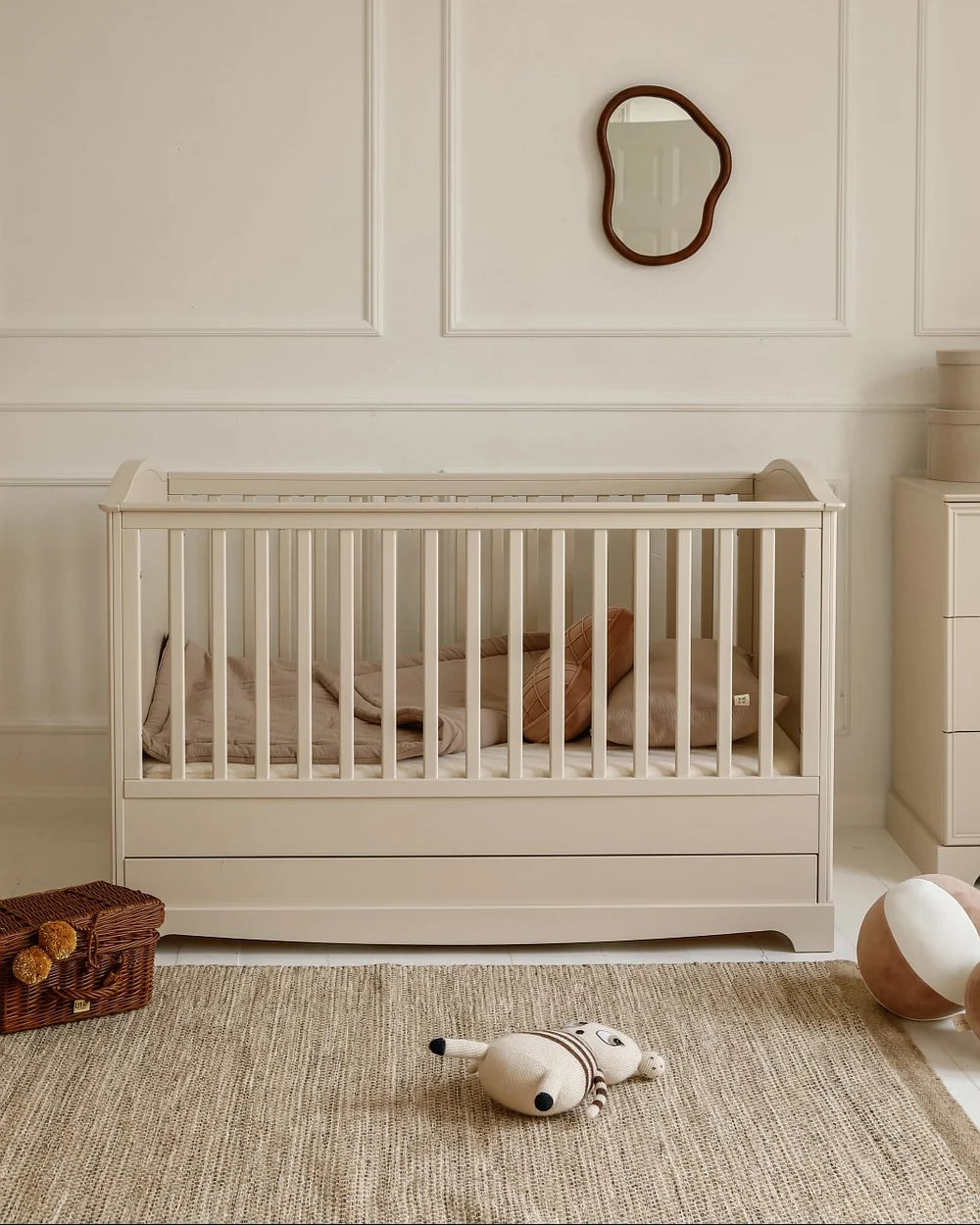 Bellamy Babybett 70x140 cm Royal, creme