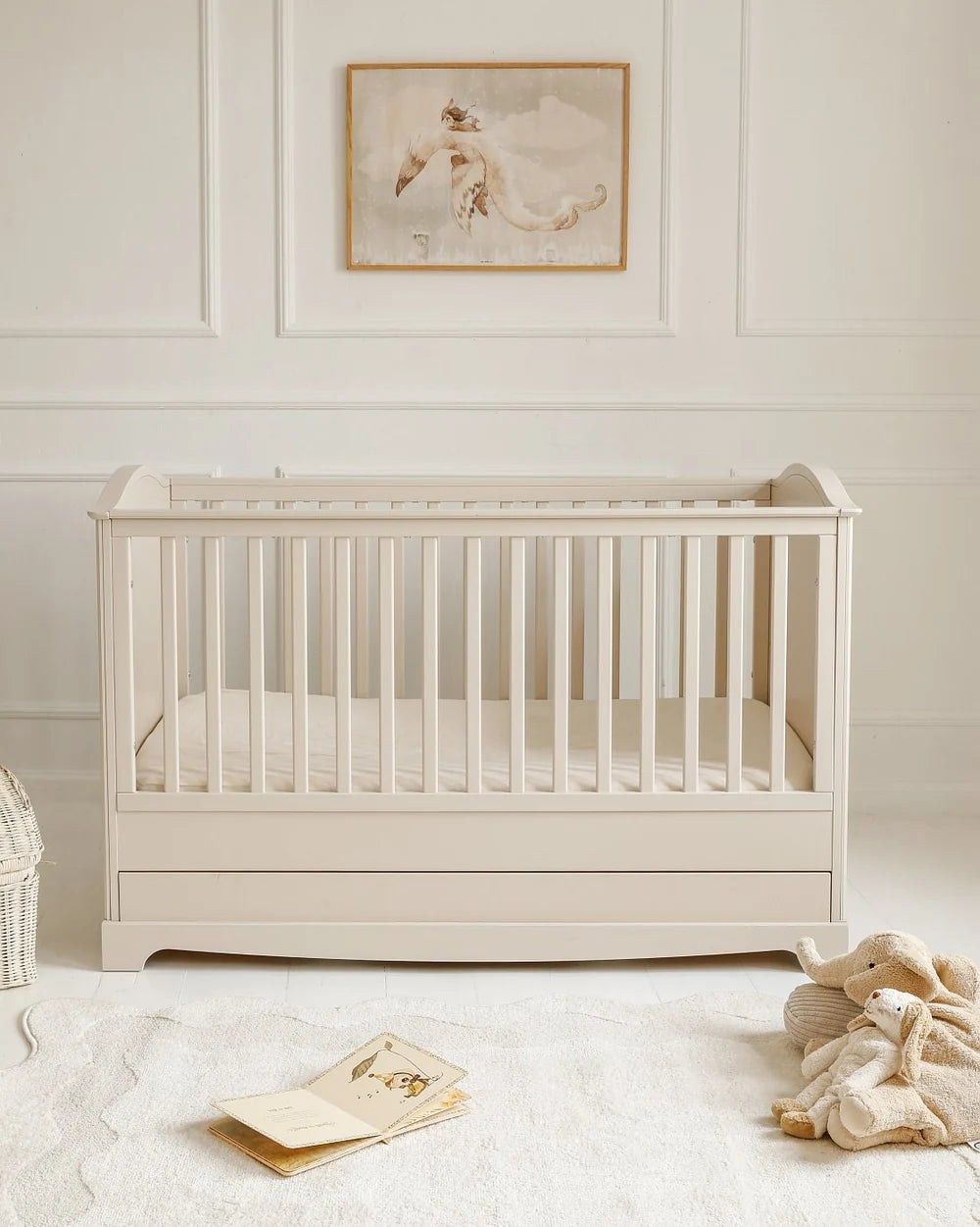 Bellamy Babybett 70x140 cm Royal, creme