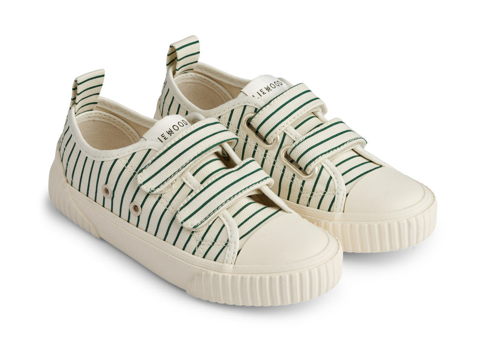 Kim Canvas shoe_LW17279_1276_Stripe_Garden green_Creme_1.jpg