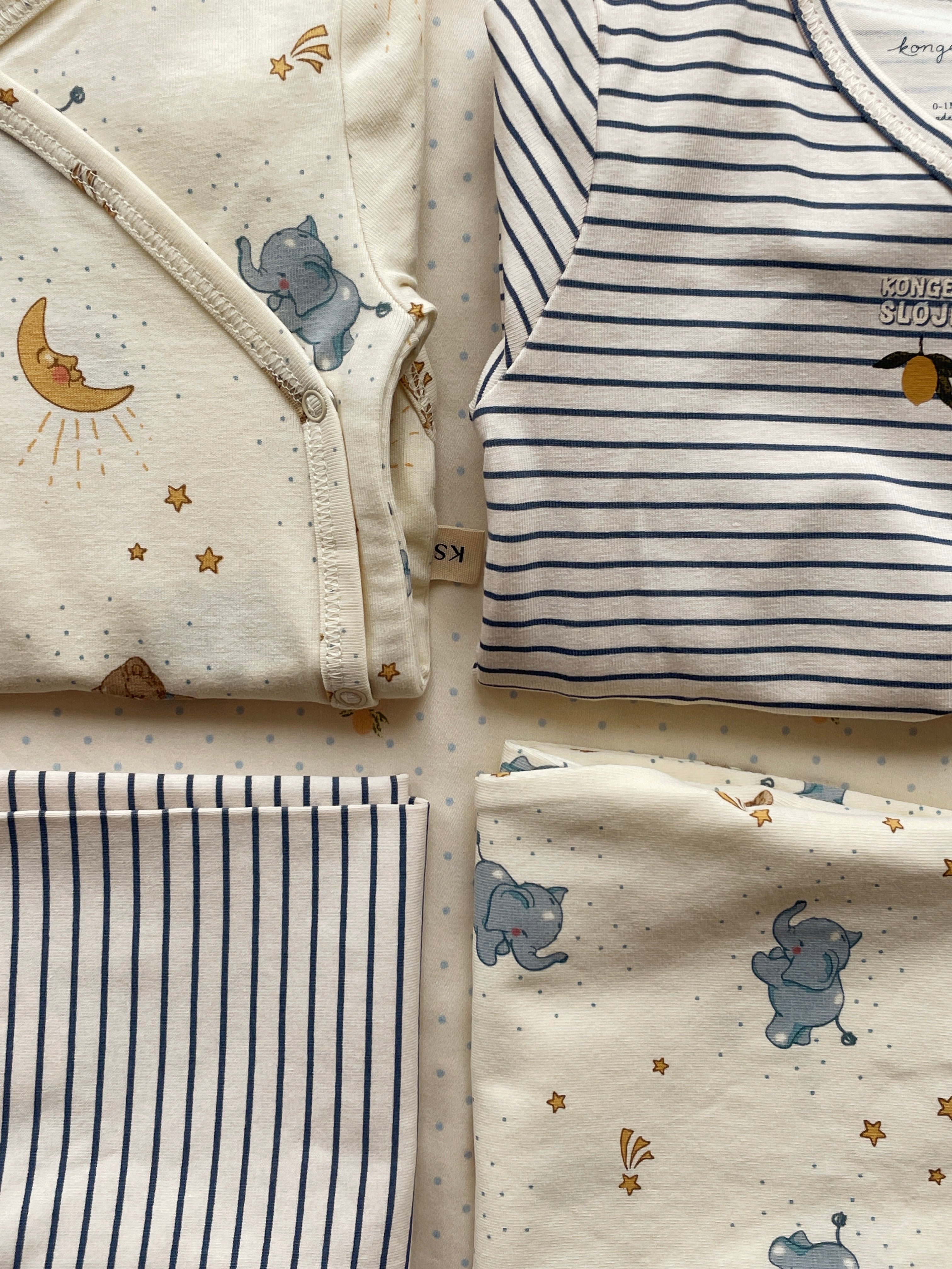 Konges Sløjd Langarm Wickel-Body, stripe como