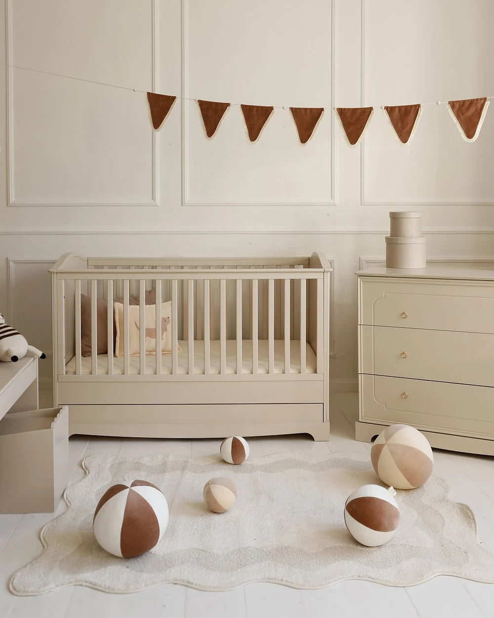 Bellamy Babybett 70x140 cm Royal, creme
