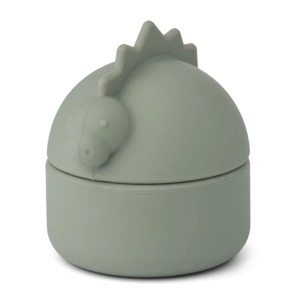 Liewood Silikon-Dose, Dino Faune Green