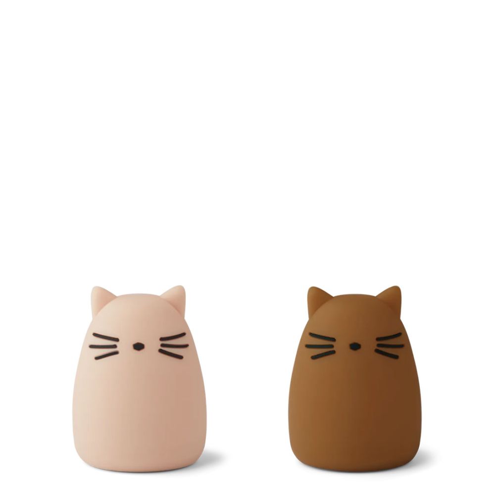 Liewood Nachtlampen Cat 2er-Pack, rose/golden caramel