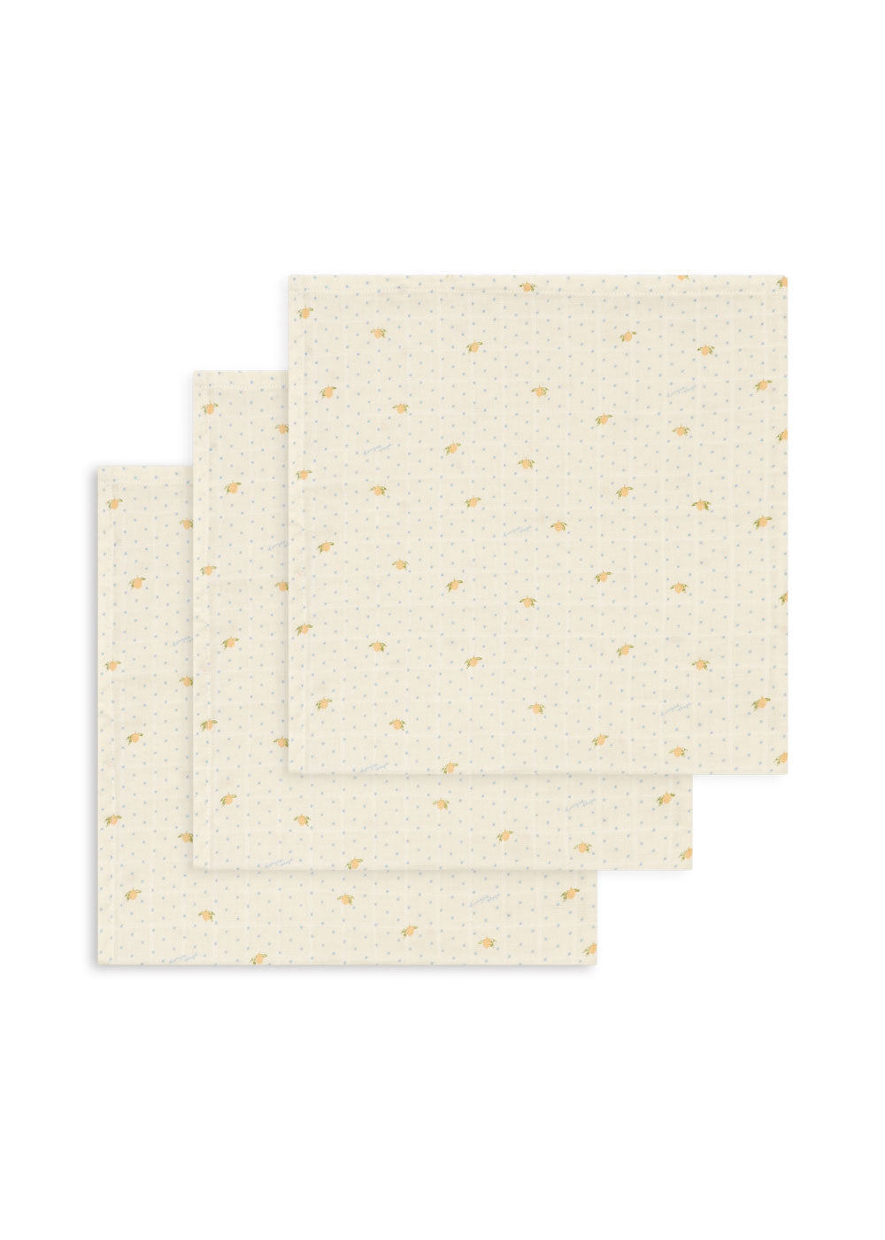 Konges Sløjd Mulltücher 3er-Pack, lemon dot