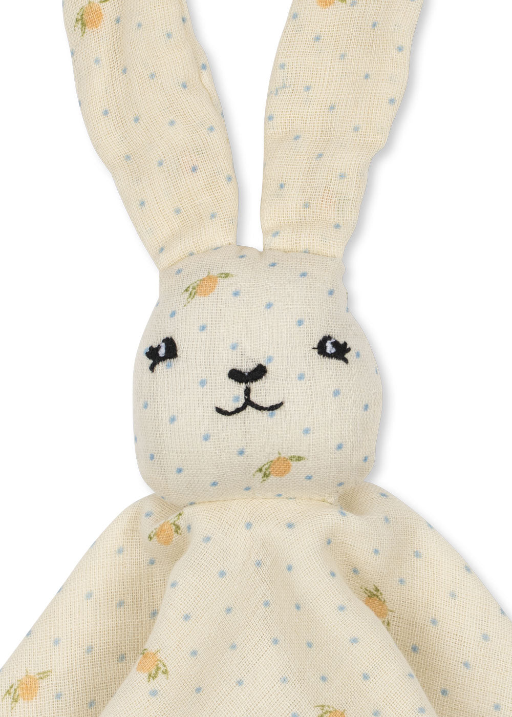 Konges Sløjd Kuscheltuch Sleepy Rabbit, lemon dot