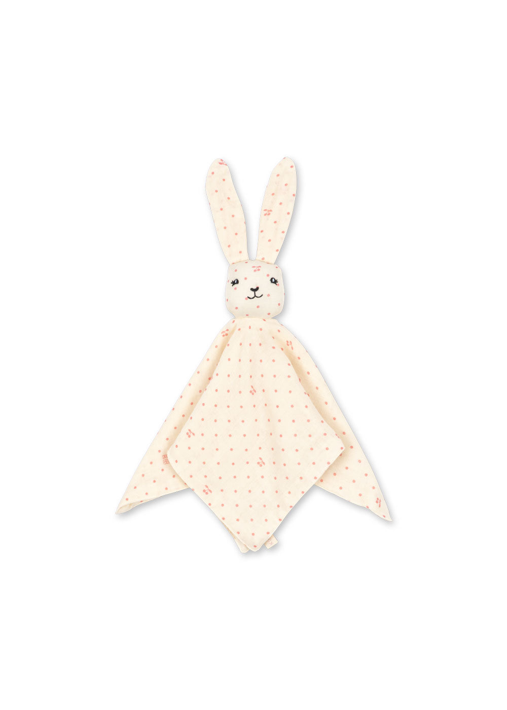 Konges Sløjd Kuscheltuch Sleepy Rabbit, cherry dot