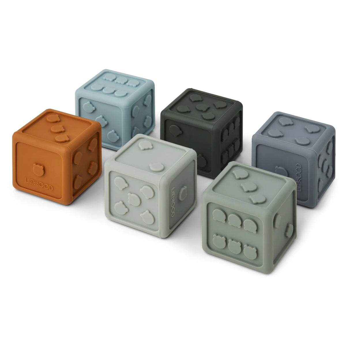 Liewood Würfel-Set Gloria 6er-Pack, blue multi mix